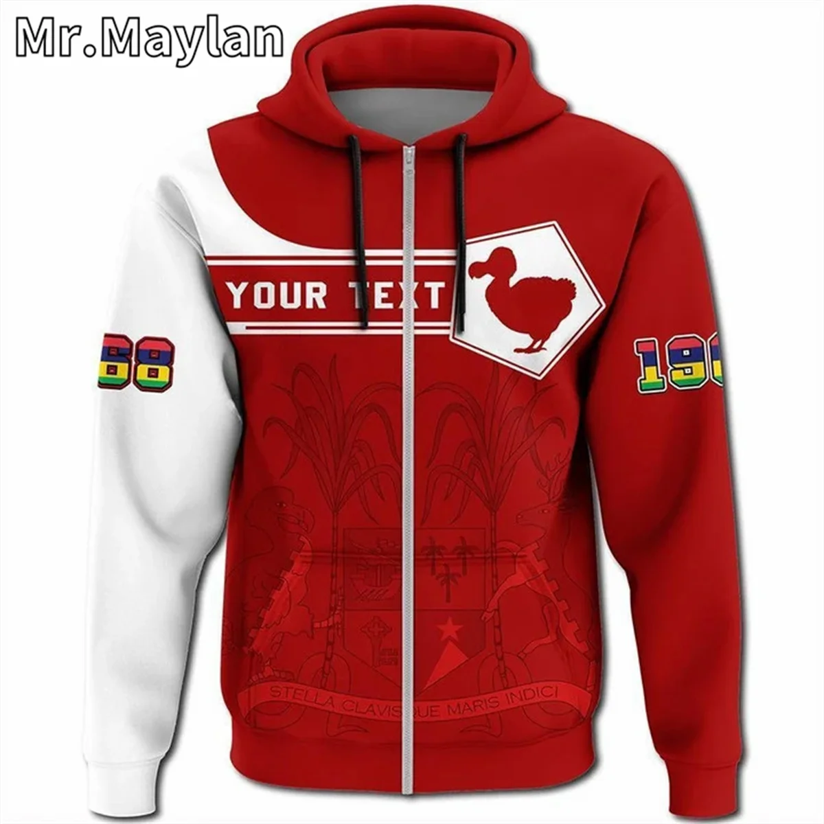 AFRICAN HOODIE Country MAURITIUS Flag 3D Printed Unisex Hoodies Men/Women Streetwear Zip Pullover Casual Jacket Tracksuits YH-66