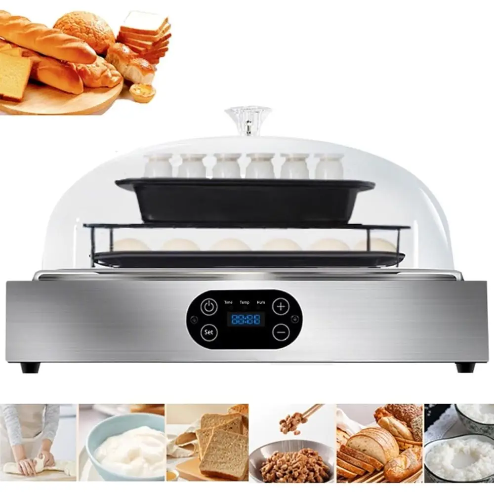 

Double Layer Electric Dough Maker with Adjustable Humidity for Bread Proofing