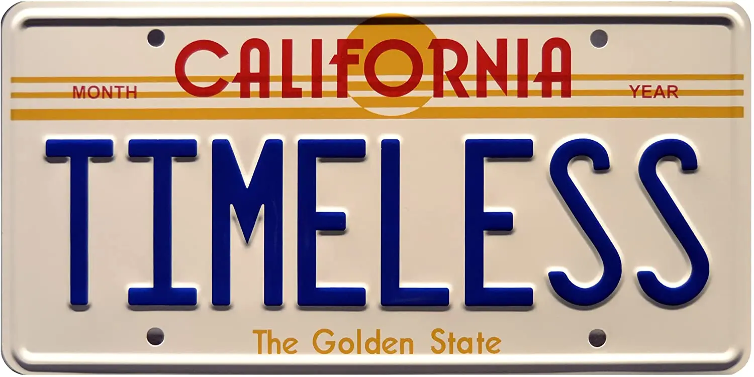 

Expedition Back to The Future | Timeless | Metal License Plate