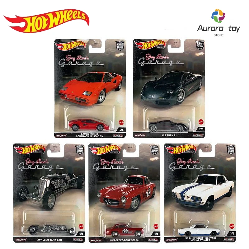 Hot Wheels Car Model Car Culture Series Renault Garage Mercedes Benz Mclaren Collection Cars Model Boy Birthday Toys Gift