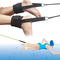 Swim Ankle Strap Stationary Swim Training Leashs With Tether And Elastic Rope And Storage Bag For Swimming Resistance Training