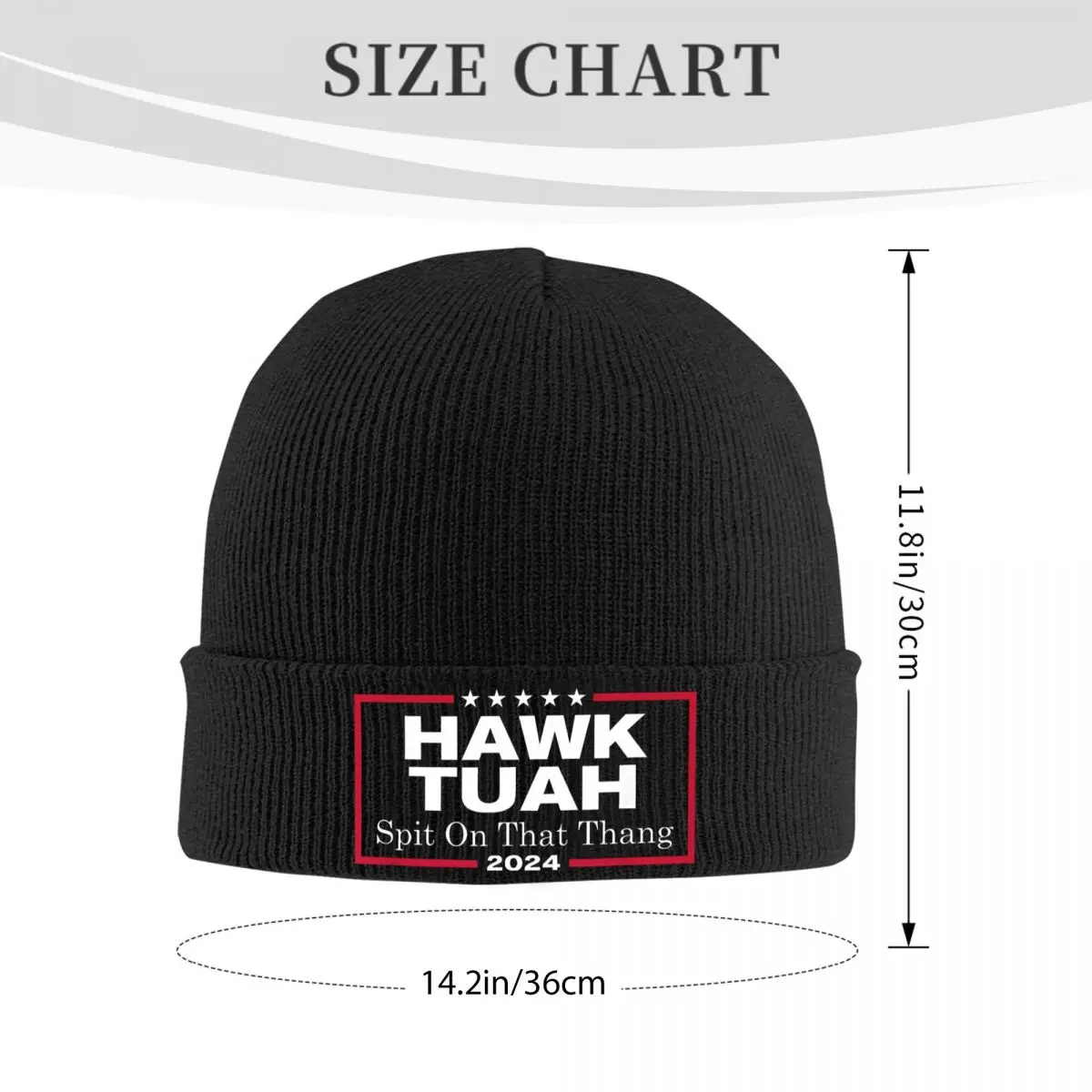 Hawk Tuah Spit On That Thang Presidential Candidate Parody Knitted Hat Beanie Winter Hats Warm Casual Caps Men Women