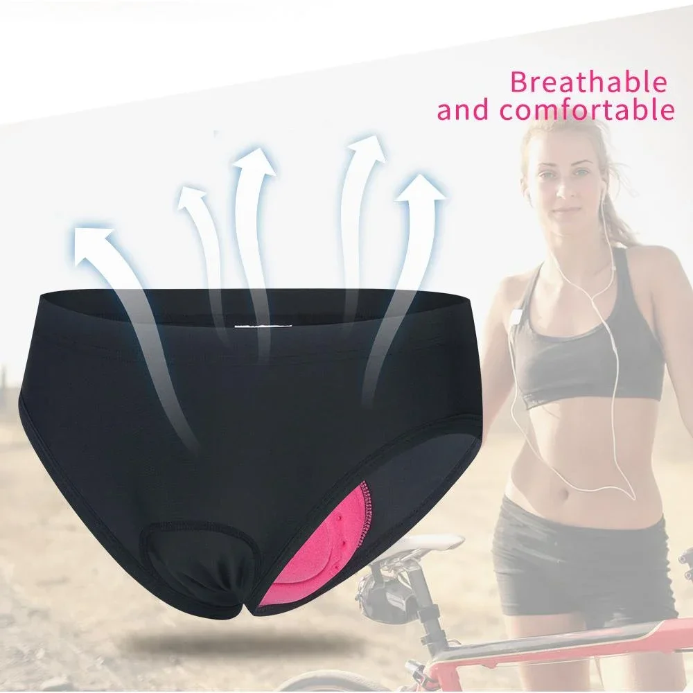 1 PCS Cycling Underwear for Women, 4D Gel Padded Bike Bicycle Shorts Cycle Biking Riding Undershorts MTB Mountain Brief