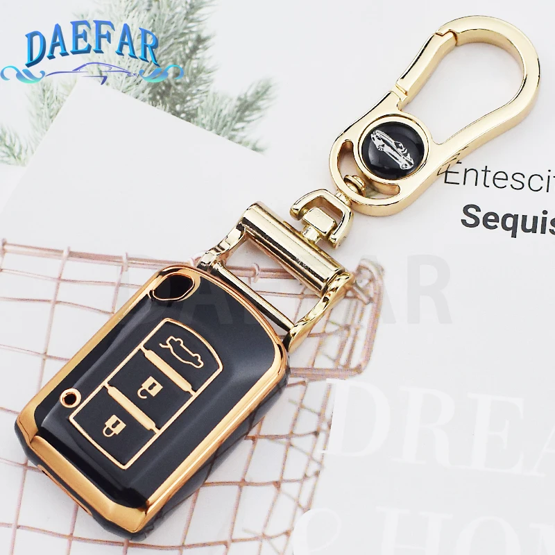 2 3 Button Shell Fob Keychain Protector For Mitsubishi ASX ASH Outlander Lancer EX Galant Pajero L200 TPU Car Key Cover Case