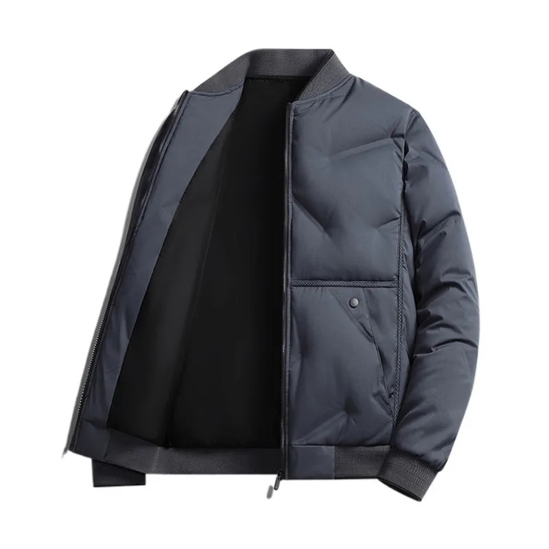 2025 الخريف/الشتاء جديد الرجال أسفل سترة قطن موضة الاتجاه بلون عالية الجودة مريحة معطف سميك للرجال معطف فوقي