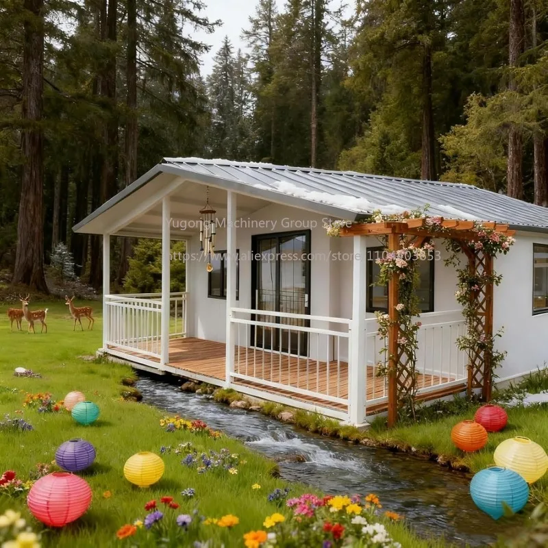 20ft Expandable Prefabricated Tiny Home with 2 Bedroom, Washroom & Kitchen for Sale Prefab Modular Home 40ft Foldable Mobile