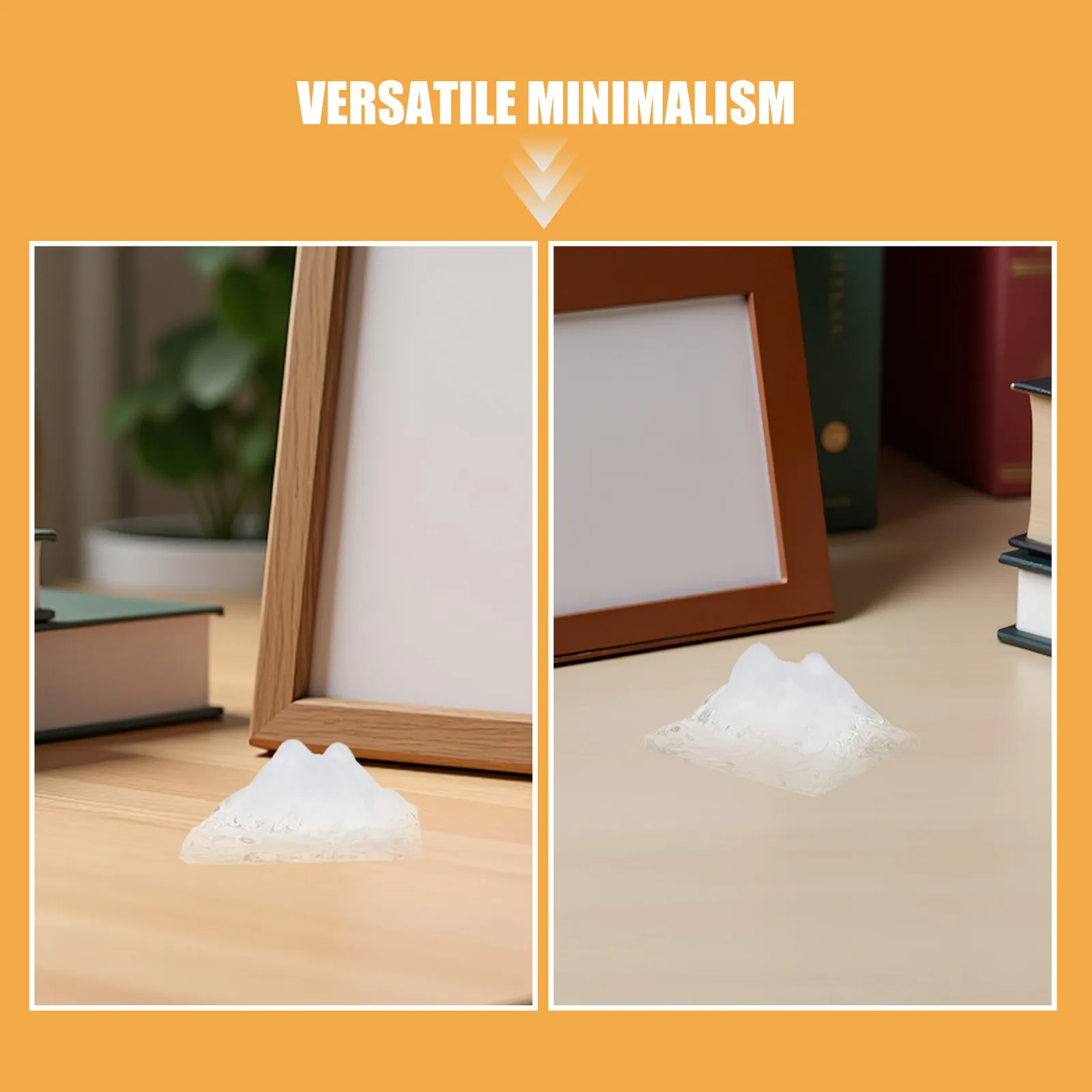 Crystal Iceberg Mountain Miniature Decor for Aquarium, Tabletop, Arctic Winter Party Display – 2 pcs