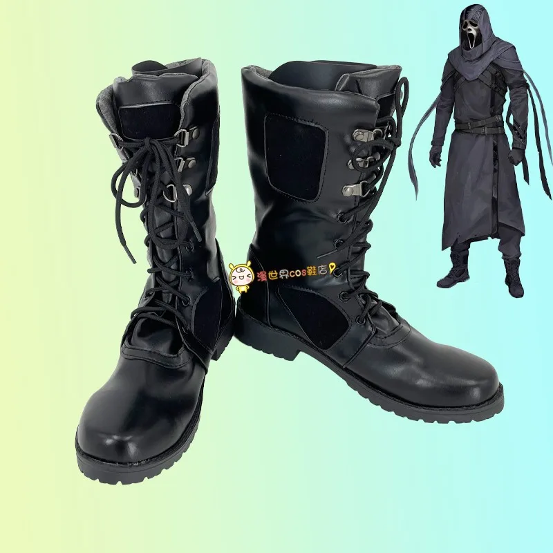 The Ghost Face Cosplay Schuhe Game Dead by Daylight Halloween Karneval Party Stiefel für Männer und Frauen