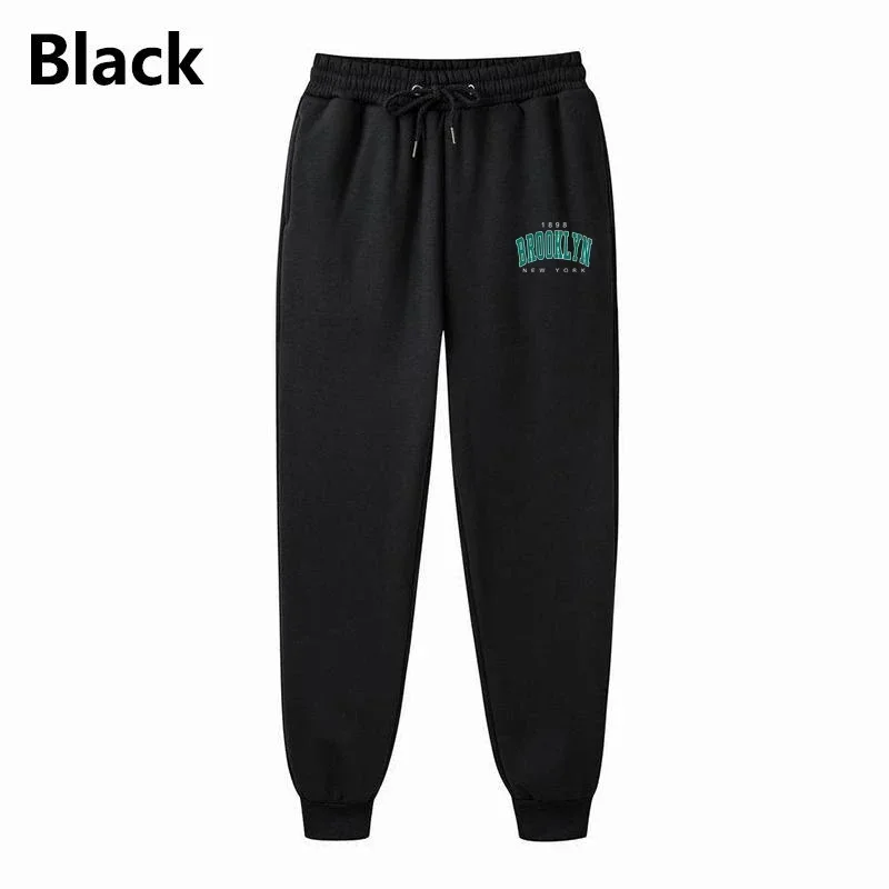 

1898 Brooklyn New York print pants Casual Clothing Women Men Hoodies Pants Fashion Tracksuit Autumn Winter Pullover Pant