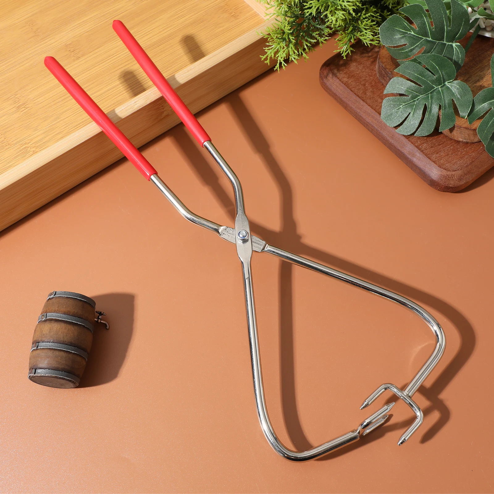 

Metal Pottery Tongs Dipping Tool For Fired Pots Glazing Heat Resistant Clay Sculpture Tools Kiln Furniture