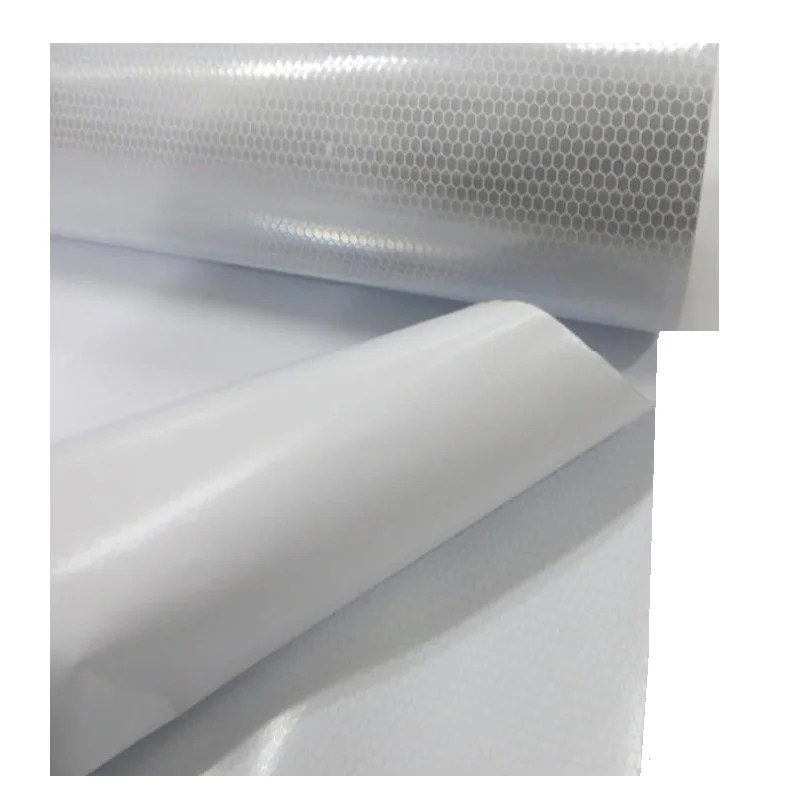 PVC Microprism Engineering Reflective Sheeting Self-adhesive Road Traffic Sign Material