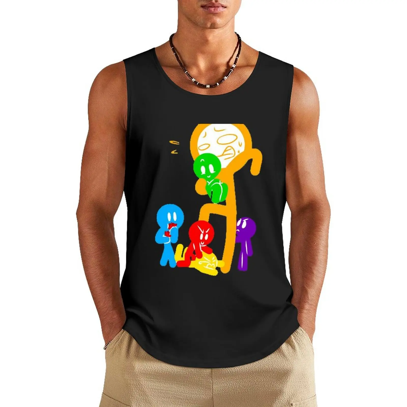 

alan becker. Tank Top fashion 2025 man Short sleeve