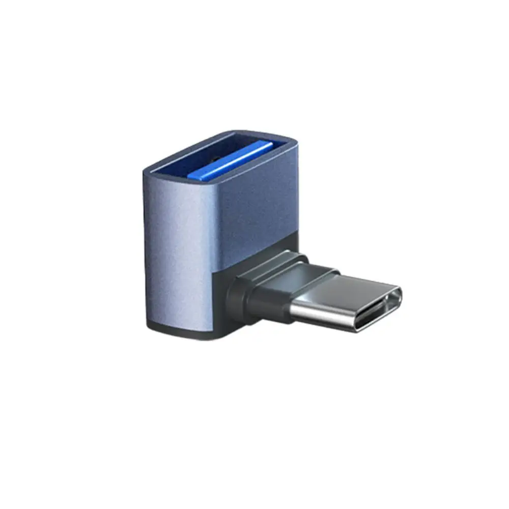 3.1 TO Type-C OTG อะแดปเตอร์ที่ชาร์จเร็วแบบข้อศอก90องศาตัวแปลงที่ชาร์จ USB3.1ไปยัง usbc 10Gbps สำหรับ MacBook