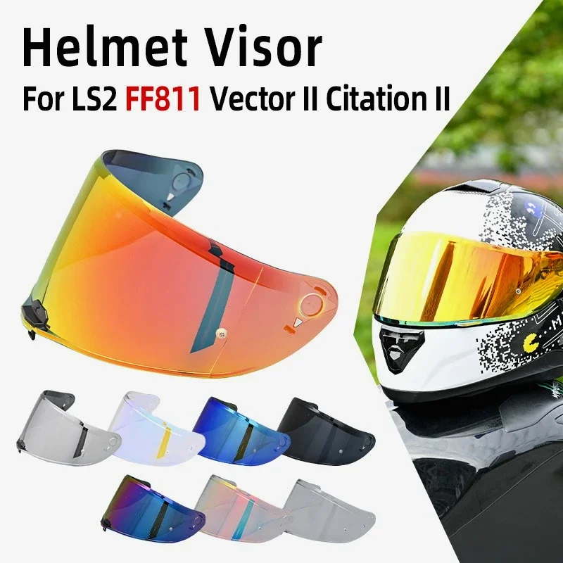 

Козырек для шлема для LS2 FF811 Vector II Citation II, линзы для шлема, противотуманные, против царапин, защита от УФ-лучей, аксессуары для мотоциклетных щитков