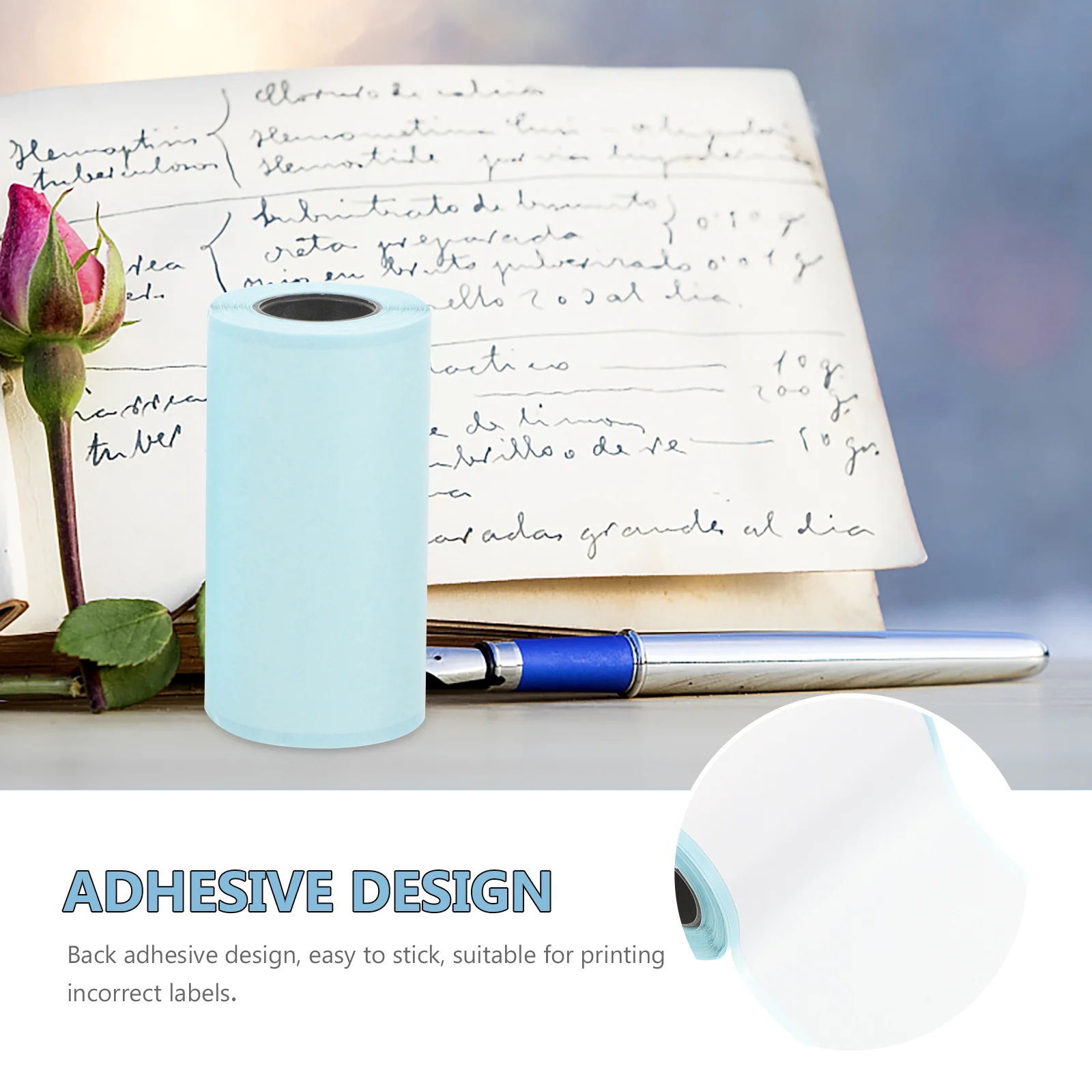 3 Rolls Thermal Label Printing Paper Adhesive Printable Label Thermal Correct Label thermal printer paper