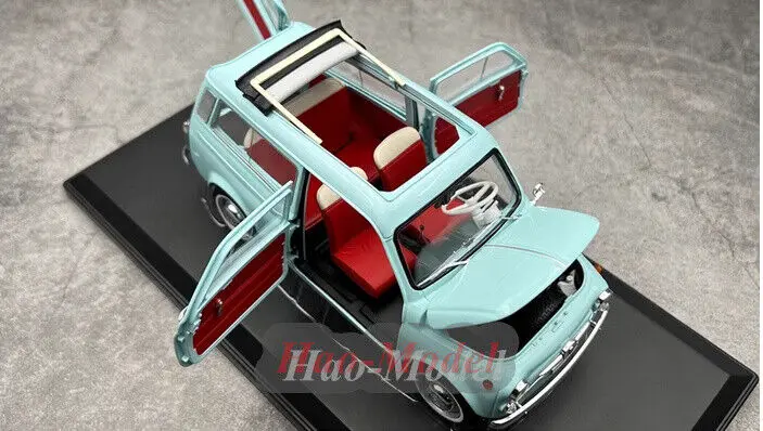 NOREV 1/18 For FIAT 500 GIARDINIERA 1964 Alloy Diecast Model Car Simulation Toy Boys Birthday Gift Hobby Display Ornaments Blue