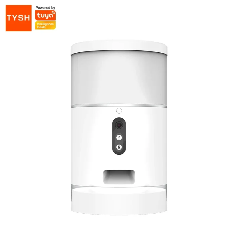 Smart Home 4L Automatic Hd Camera Pet Feeder Tuya Wifi Enabled Smart Pet Feeder With App Control