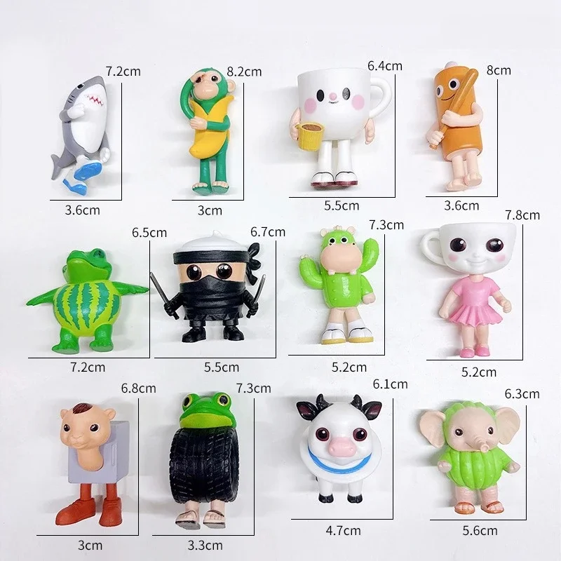 Nueva caja ciega italiana Brainrot Tung Tung Sahur modelo figura Tralalero Tralala Crocodilo Capuuccino muñeca chico juguete caja de regalo