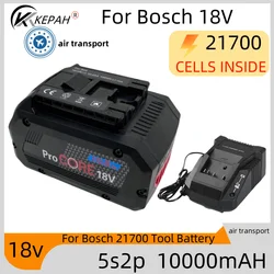 18V 10000mAh Ersatz Batterie für Bosch 18V 21700 battery Professionelle System Cordless Werkzeuge BAT609 BAT618 GBA18V80