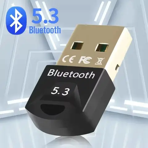 Hannord Bluetooth Adapter Bluetooth 5.3 Dongle Bluetooth 5.0 Receiver for Speaker Mouse Keyboard Music Audio Transmitter for PC