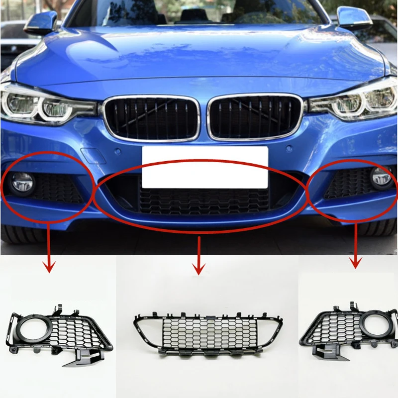 

Front Lower Grille Fog Light Lamp Grill for BMW F30 320i 330i M Sport 2012-2018