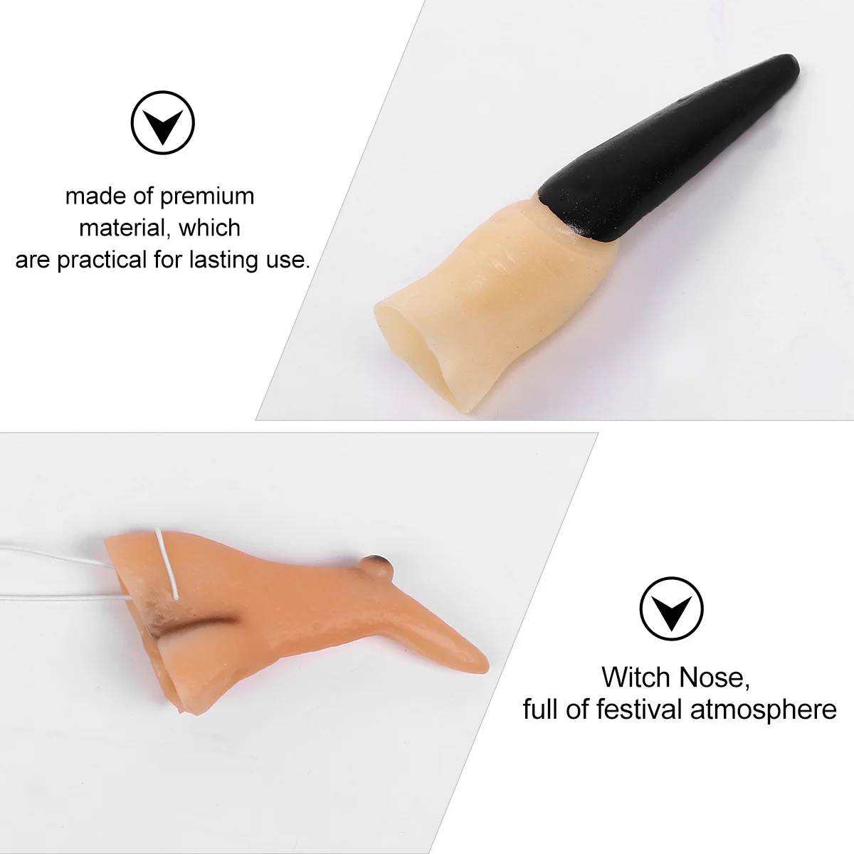 

11Pcs Fake Witch Nails Green Environmental Friendly Durable Long Lasting for Halloween Party Masquerade Role Play Zombie