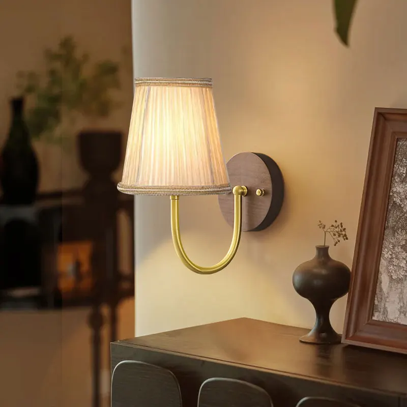 European Retro Style Chandelier Lamp Shade E14 Cloth Wall Lamp Shades Living Room Bedroom Bedside Home Decor Lamp Cover