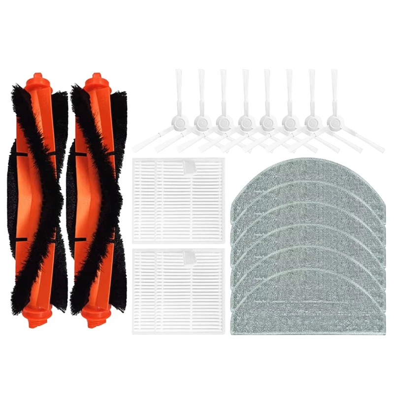 로봇 진공 청소기 액세서리, 샤오미 E10, E10C, E12, B112, Mijia 3C Plus, C103, 메인 사이드 브러시 필터 걸레