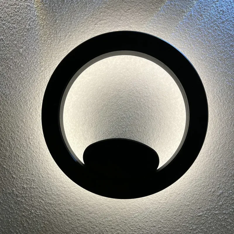 Led Wall Lamp, Bedside Bedroom, Circular Square Family Living Room, Corridor, Staircase