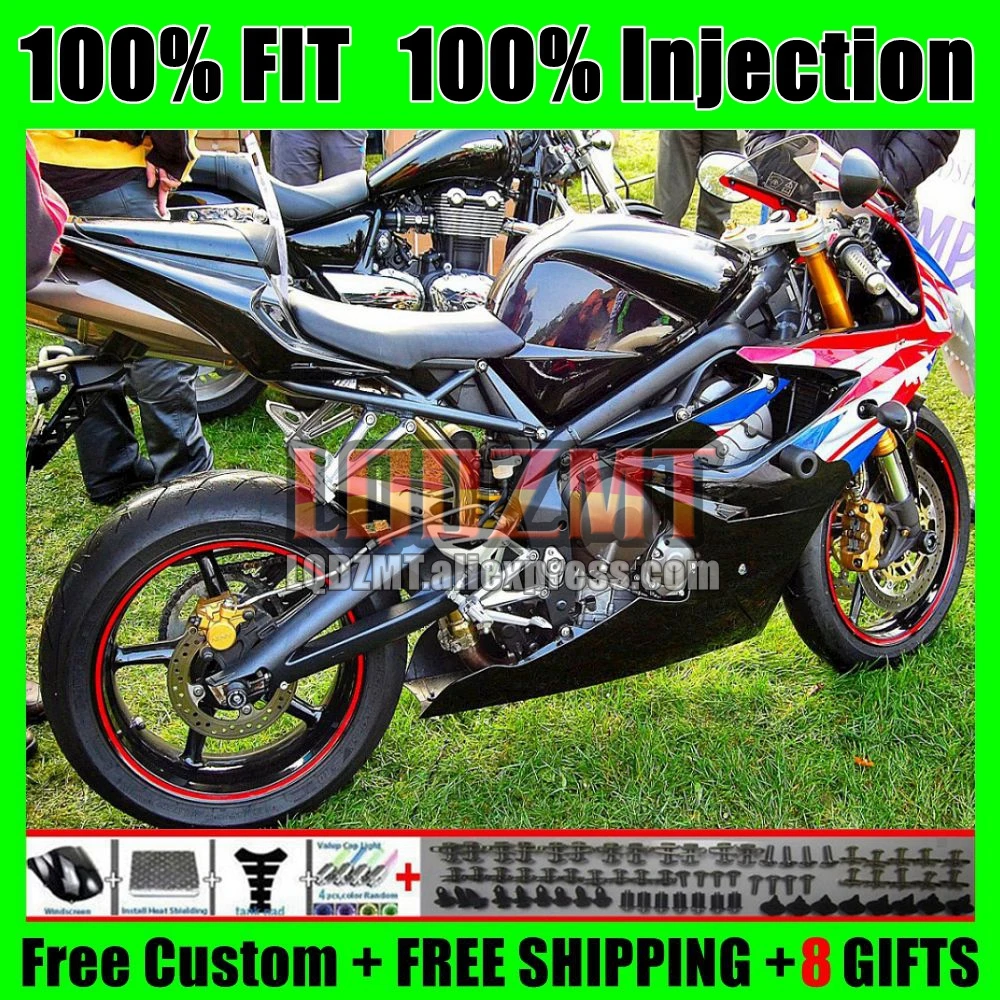 Injection Body For Triumph Daytona 675 CC 09 10 11 Gloss black 12 09-12 119No.42 Daytona675 2009 2010 2011 2012 OEM Fairing Kit