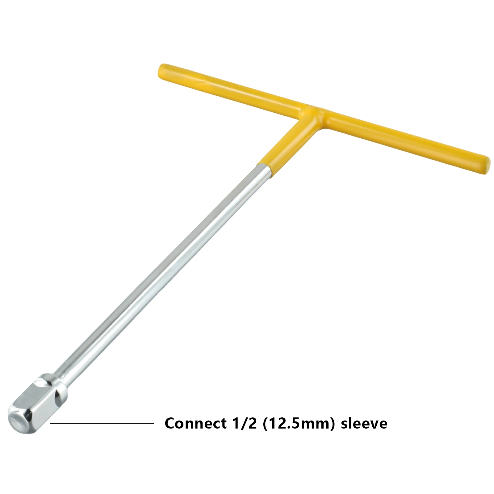 Vehicle Repair T-handles Wrench Hex Socket Wrench 27*19cm. 27cm 10.63 1 Pcs 1 2-inch Silver And Yellow Multifuctional