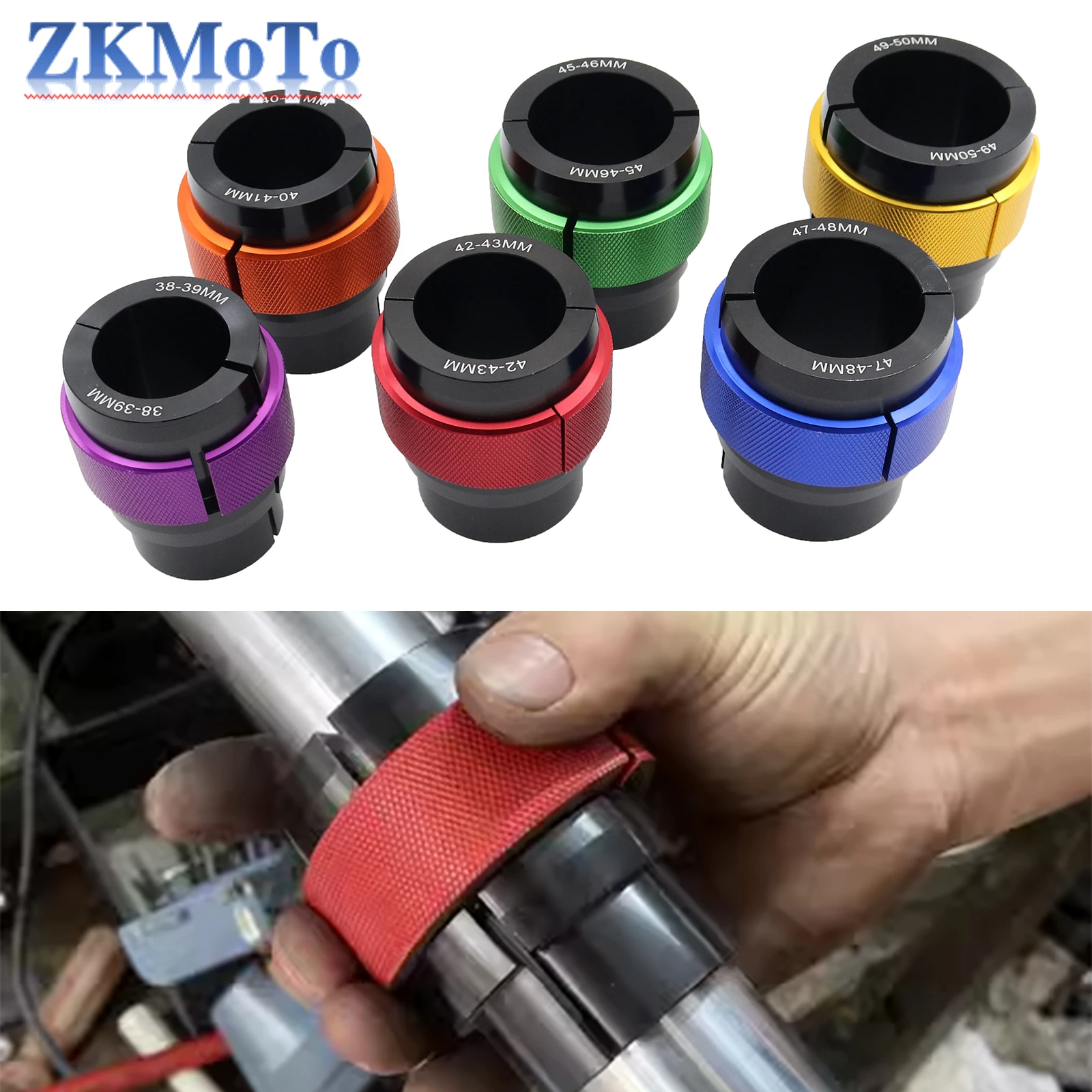 CNC Front Fork Oil Seal Driver Tool 38-40MM 41MM 42MM 43MM 45MM 46MM 47MM 48MM 49MM 50MM For KTM HONDA KAWASAKI SUZUKI YAMAHA