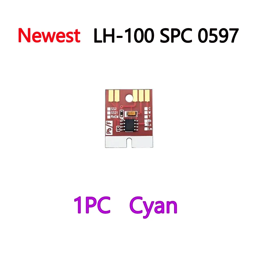 LH100 SPC 0597 UV خرطوشة الحبر رقاقة دائمة لميماكي UJF-3042 UJF-6042 UJV-160 SPC-0597 UV خراطيش الحبر رقاقة LH 100