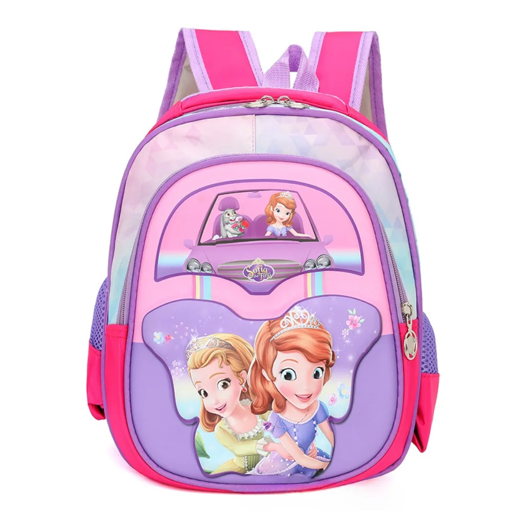 Disney Sofia Children Kawaii Backpack Comfortable Fashionable Lightweight Decompression Waterproof Practical Toddler Backpack