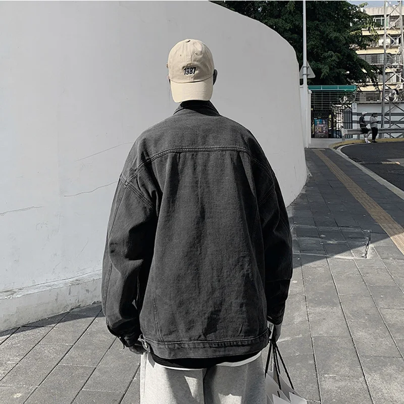 メンズ デニム ジャケット クラシック トレンド ファッショナブル カジュアル トップ オールシーズン対応 若いカップルに最適