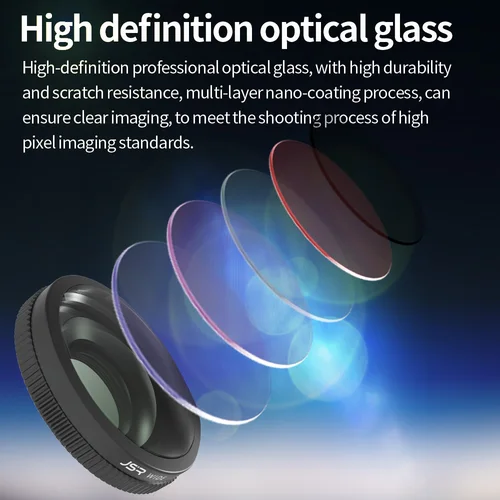 Imagen 2 del producto Para DJI OSMO Nano filtro de lente cámara gran angular/MACRO10X/PL/UV/ND8 ND16 ND32/Negro suave/Protector de noche filtros Kit de accesorios
