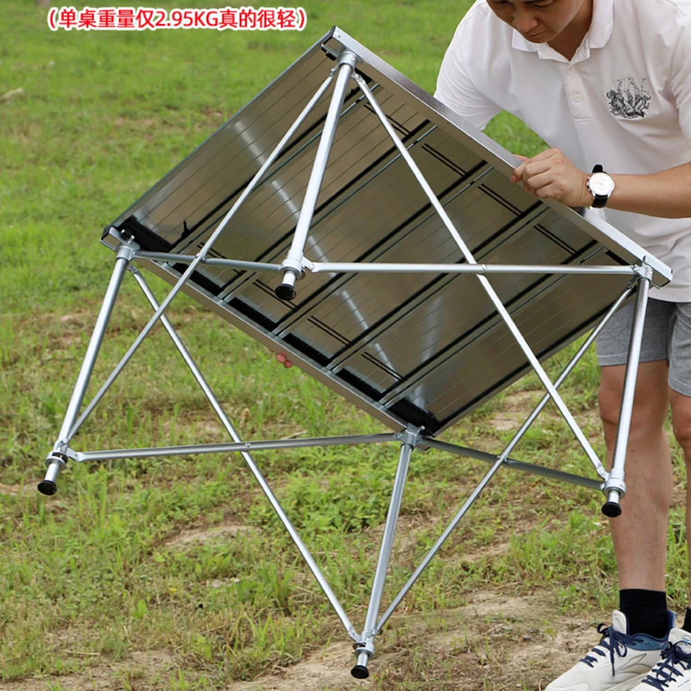 Portable Folding Table Aluminum Alloy Outdoor Camping Picnic Lightweight Grill Table Mesa Pegables Portátil Camping Equipment