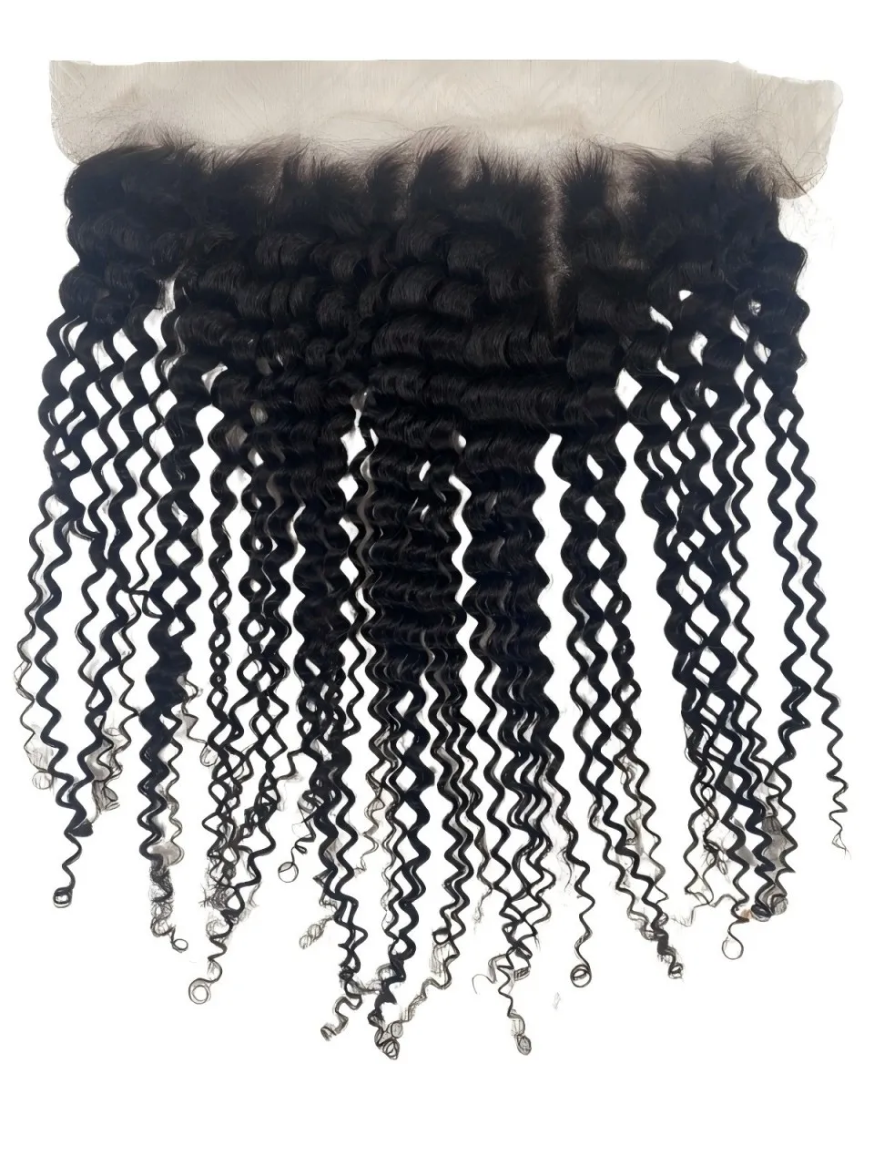 13x4 HD Frontal de encaje 10-22 pulgadas HD para mujeres Pre desplumado 150% rizado profundo Color Natural cabello humano brasileño Frontal de encaje completo