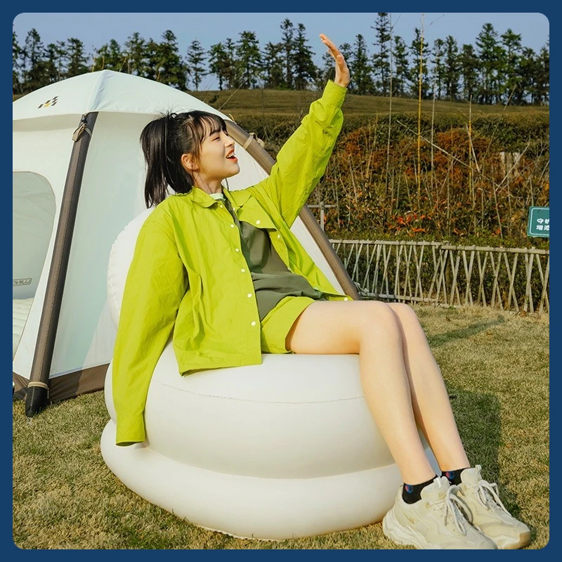 

Camping Box Outdoor Inflatable Sofa Lazy Single Air Sofa Bag Portable Mattress Camping