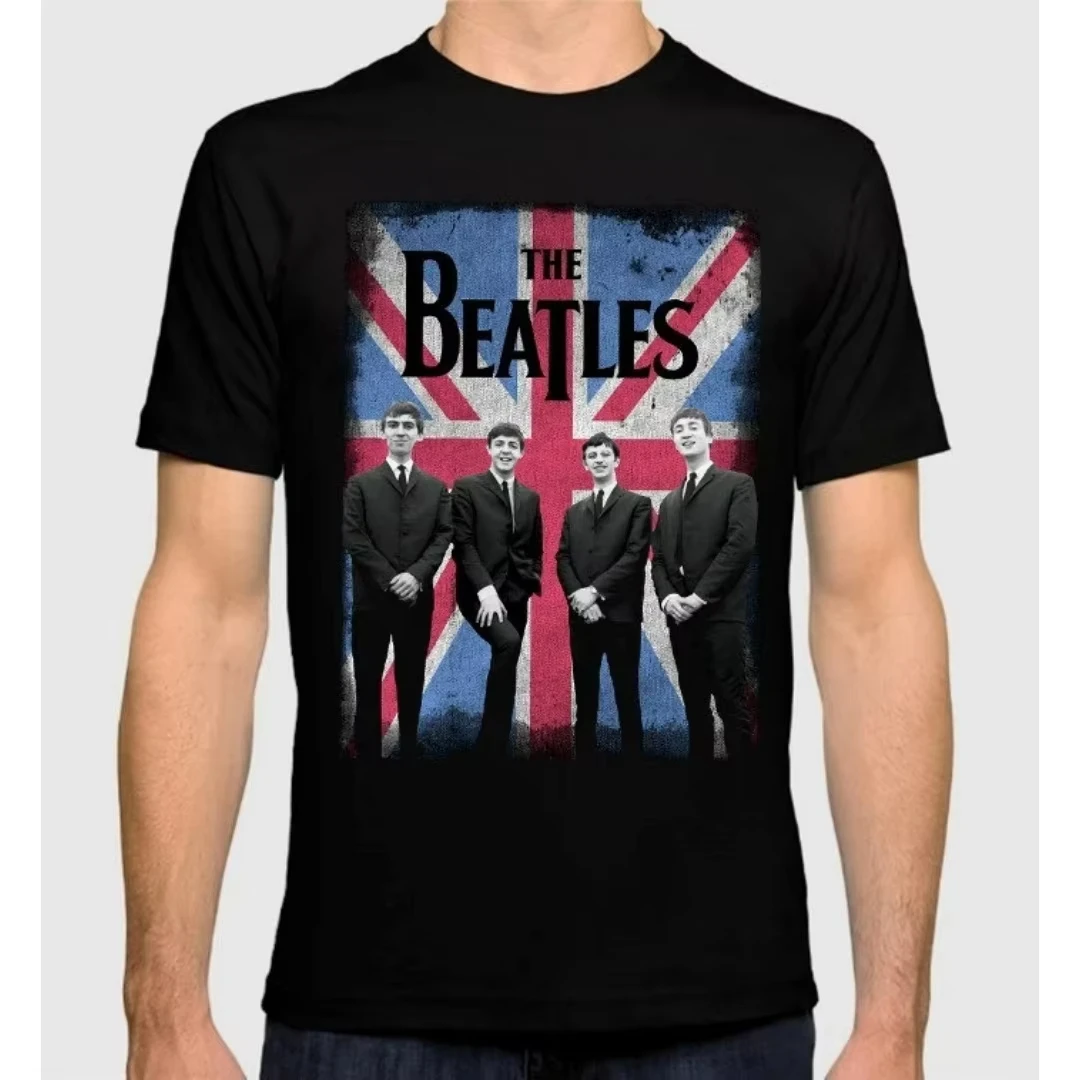 The Beatles Vintage Rock and Roll T-shirt Autumn Fashion Sports Pure Cotton Men's T-Shirt Children's Clothing Tee Y2k Woman