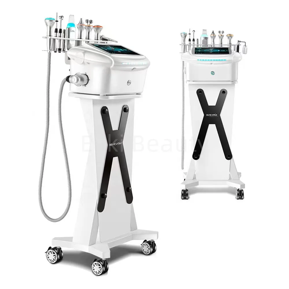 Korean 10 In 1 Multifunctional Galvanic Facial Machine Ultrasound Microcurrent Face Care Water Peeling Beauty Instrument