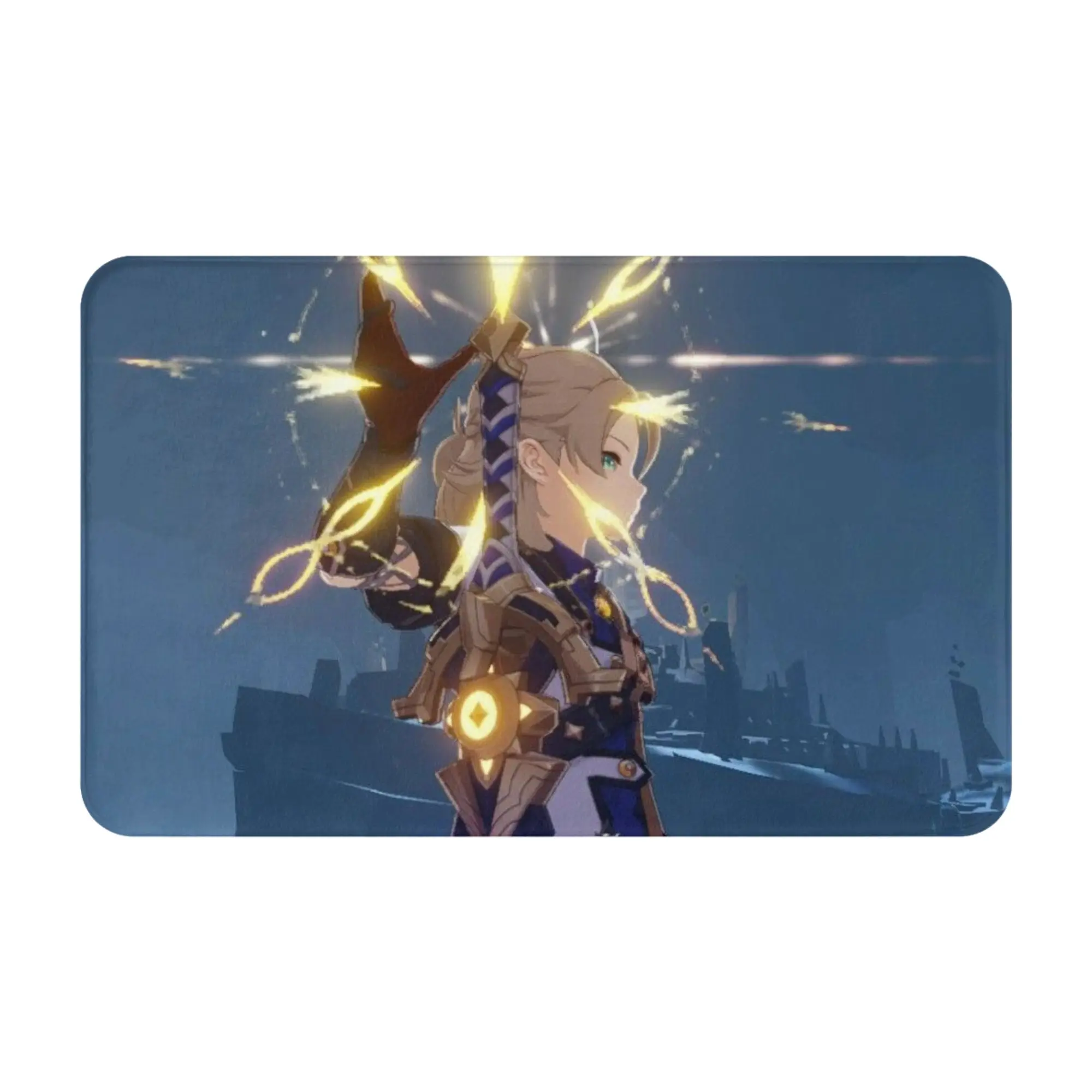 One Handed Sword Non-slip Doormat Living Room Mat Albedo Welcome ModernDecor