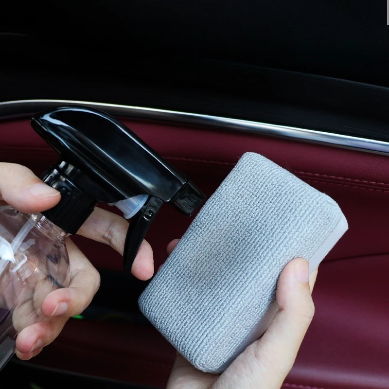 Car Crystal-Plated Waxing Sponge Block Double-Sided Weaving Glazing Coating Interior Seat Care Waterproof
