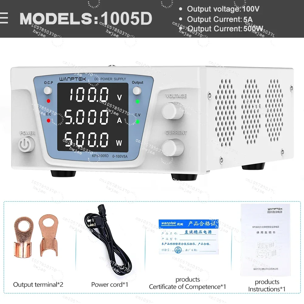 KPS6030D 60V/30A 1200W High Power Dc  Supply  Precision Adjustable Desktop with Short Circuit Warning