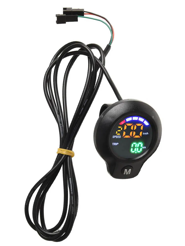 for ebike Throttle Bicycle Digital Display Good Compatibility Mileage Display Speed Measurement Voltage Display 3pin