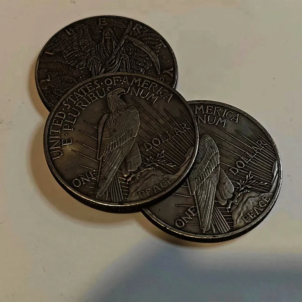 America Wanderer Coin Angel and Eagles Pattern Commemorative Coin Collection Crafts Souvenirs Ornament