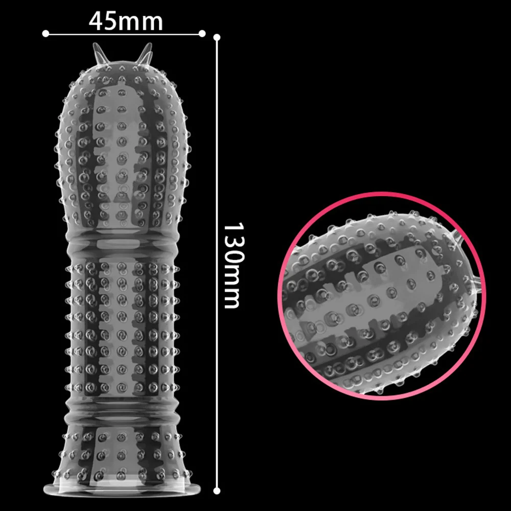 Special Condoms Adult Sex Toys For Man Sensation Female G-spot Vaginal Stimulation Condoms Sophora Viciifolia Spike Penis Sleeve