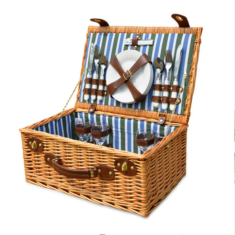 

Wicker Basket Wicker Camping Picnic Basket is suing Willow Picnic Baskets checking Picnic Basket Set for 4 persons Picnic Party