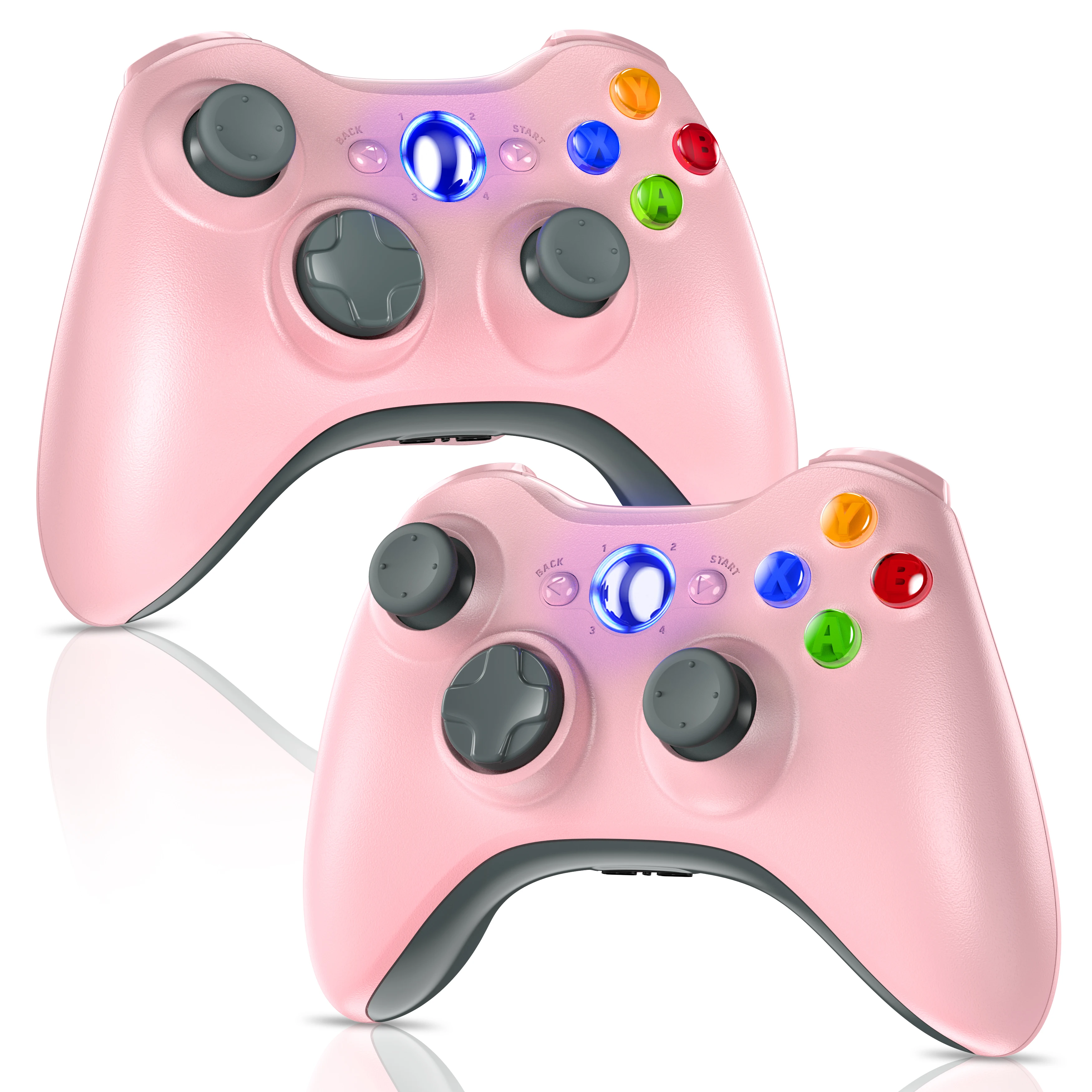 

2,4G игровой контроллер для Xbox 360, беспроводной контроллер Xbox 360/тонкий/элитный/вининоу/ПК, геймпад для видеоигр, 6-осевой джойстик, двойная вибрация