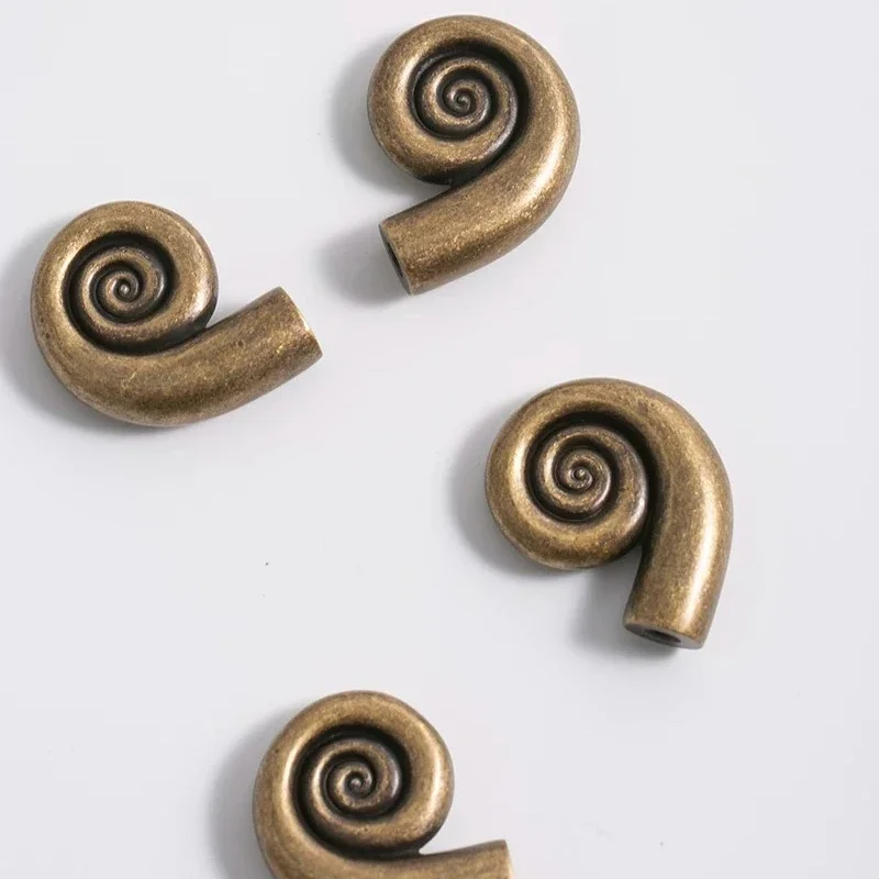 Creative Dresser Closet Knobs Solid Brass Retro Spiral Design Cabinets Door Handles for Children's Room Decorative Wardrobe Pull